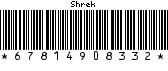 Shrek UPC label